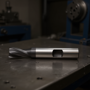Ttake Standard Hss Co <b>Cutter</b> Ta1414 TiAlN Coated 30 Degree Helix Short For Slots 2 Cutting <b>Edges</b> Weldon Shank - Product Image 3