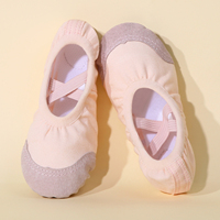 Zapatillas de Ballet para Niñas y Mujeres, Suela Suave, Multicolores, Banda Elástica Cruzada, Calzado de Baile, Calzado de Entrenamiento
