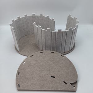 Новая моющаяся кошачья лежанка-тоннель из органического материала в форме буквы S — это надежный сборный войлочный домик для кошек. - Product Image 2