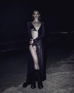 Abito lungo estivo da donna <span class=keywords><strong>con</strong></span> <span class=keywords><strong>paillettes</strong></span> e schiena scoperta a <span class=keywords><strong>maniche</strong></span> <span class=keywords><strong>lunghe</strong></span>, disponibile per il 2026 - Product Image 2