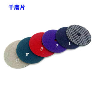 Disques de meulage à sec diamantés sans logo, 3 pouces, 4 pouces, grain 100, pour le polissage de la pierre, du marbre, du granit, du quartz et du verre - Product Image 4