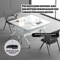 Ensemble de bureau de direction moderne et minimaliste, durable, pour usage commercial et professionnel, en bois