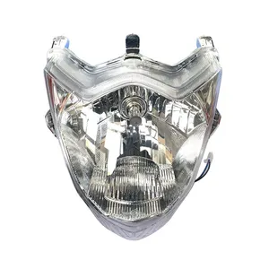 Peças sobressalentes para motocicleta, de alta qualidade, lâmpada dianteira para moto, lâmpada de farol de motocicleta. Gixxer150 rom motor de haste