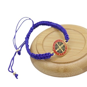 Braccialetto Croce di Gesù, Creativo con Perle <span class=keywords><strong>Rosario</strong></span> Texturizzate, Braccialetto Fai-da-Te Intrecciato a Mano, Braccialetto ITALIA - Product Image 4