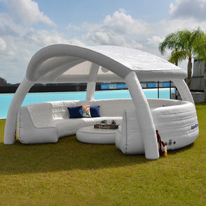 Plataforma Flotante Inflable Gigante, Hamaca Flotante, Bar Flotante para Patio, Fiesta Acuática con Sombrilla, Mesa y Sofá para Piscina, Mar y Lagos - Product Image 2