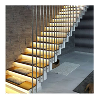 Boîte en chêne moderne personnalisable suspendu flottant escalier intérieur maison Villa Design pour application appartement