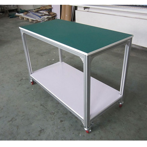 Equipo de Línea de Ensamblaje con Banco de Trabajo de Perfil de Aluminio Industrial, Marcos Personalizables con Superficie Verde y Protección - Product Image 2