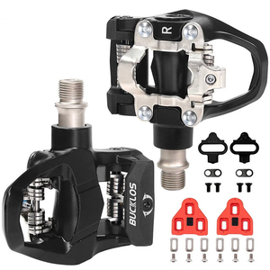 OEM/ODM BUCKLOS bicicleta Clipless Pedal aleación de aluminio bicicleta autoblocante Pedal <span class=keywords><strong>para</strong></span> <span class=keywords><strong>SPD</strong></span> Delta sistema Dual <span class=keywords><strong>pedales</strong></span> de bicicleta de <span class=keywords><strong>carretera</strong></span> - Product Image 1