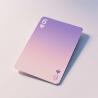 Cartes à jouer personnalisées imprimées de haute qualité Anime mignon rose cartes à jouer en papier écologique de dessin animé personnalisé