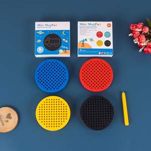 Free Play Kleinkinder Reisen Sensorische Aktivität Spielzeug Magnet Perlen Doodle Tablet Stylus Magnetisches Zeichenbrett für Kinder - Product Image 2