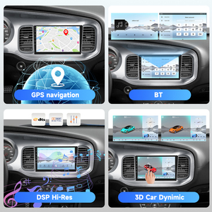 Autoradio Android Podofo Qualcomm 9 pouces pour <span class=keywords><strong>Dodge</strong></span> <span class=keywords><strong>Charger</strong></span> 2015-2021, 8 cœurs, 4+64 Go, CarPlay/Android Auto sans fil, WiFi, GPS - Product Image 4