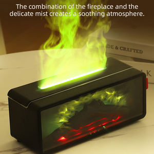 Diffuseur d'arômes créatif à flamme de cheminée simulée, humidificateur ultrasonique d'aromathérapie pour la maison avec télécommande - Product Image 4