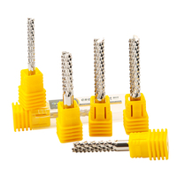 Fraiseuse en bout de dents de maïs en carbure monobloc 3.175/4/6mm Outil de coupe en Fiber de carbone avec support OEM