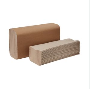 <span class=keywords><strong>Acheter</strong></span> usine preimum qualité bas prix pâte recyclée jetable écologique brun serviettes en papier - Product Image 6