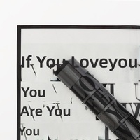 Papier d'emballage transparent imperméable pour fleurs coréennes, imprimé lettres d'amour, pour bouquets, fournitures de fleuristes, vente en gros