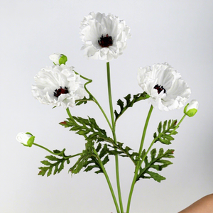 Grandes fleurs artificielles en PU (poppies et bleuets) pour la photographie <span class=keywords><strong>de</strong></span> mariage, ornements floraux pour la décoration intérieure et extérieure - Product Image 3