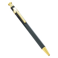 Stylo bille hexagonal à bouton-poussoir de 1,0 mm, logo personnalisé, stylo d'écriture pour le bureau et les étudiants, stylo publicitaire promotionnel pour hôtel