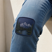 Patch thermocollant brodé avec motifs Cœur et Fleur pour la réparation de vêtements en jean, vente en gros personnalisée