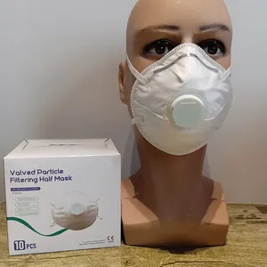 High Quality Professional Disposable FFP2 KN95 Dust Mask With Exhalation Valve Cup Shape BOWL Seal Facemask Head Wear For Men