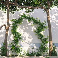 Offre Spéciale Artificielle Eucalyptus Vigne avec Feuille Forme Tenture Murale Rotin Feuilles Branches D'arbre Décor À La Maison En Plastique Plantes Vertes