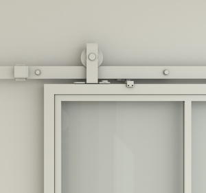 Tengyu thép-khung cửa kính trong Trắng kết thúc với cửa trượt phần cứng thiết lập với softclose 2150x900 mét - Product Image 4