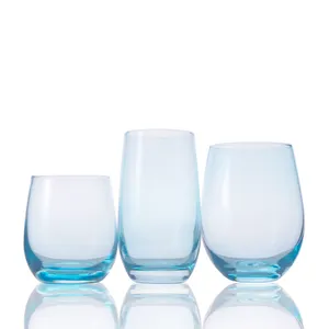 Creative Rotatable Fashioned Crystal Wine Glass Cup Whiskey Tumbler Glass