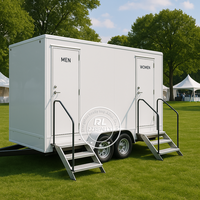 Remorque de toilette portable de luxe 2025 avec équipements haut de gamme pour des rassemblements exclusifs