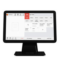 Model baru penjualan laris perangkat sistem Android POS spesifikasi tinggi layar ganda tunggal dengan layar Program 15.6 "RK3288 4 + 32G