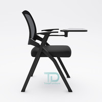 Chaise de formation pliable Foshan Spray Metal avec tablette d'écriture pour l'école, la salle de conférence, le bureau et les réunions