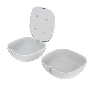 Estuche Portátil para Retenedores Dentales con Función de Esterilización UV, Caja de Almacenamiento Blanca para Ortodoncia - Product Image 5