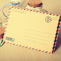 Enveloppe portefeuille en papier kraft vintage, enveloppe longue pour carte postale et étudiant, ensemble de 8 pièces pour emballage cadeau