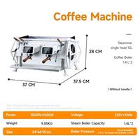 Mesin Espresso Semi-otomatis Italia Komersial Dengan Pengaduk Susu Untuk Kedai Teh Susu, Kafe, Hotel, Bar