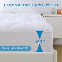 Surmatelas pour lit Queen Size imperméables et rafraîchissants avec fonctionnalités thérapeutiques pour usage hospitalier