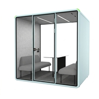 Cabine de travail insonorisée haute densité pour bureau intérieur, absorption acoustique, espace d'isolation privé