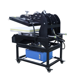 Giá Tốt Lớn Định Dạng 80*100Cm T-Shirt Ép Nhiệt Thủy Lực Máy Truyền Nhiệt In Ấn Quần Áo - Product Image 4