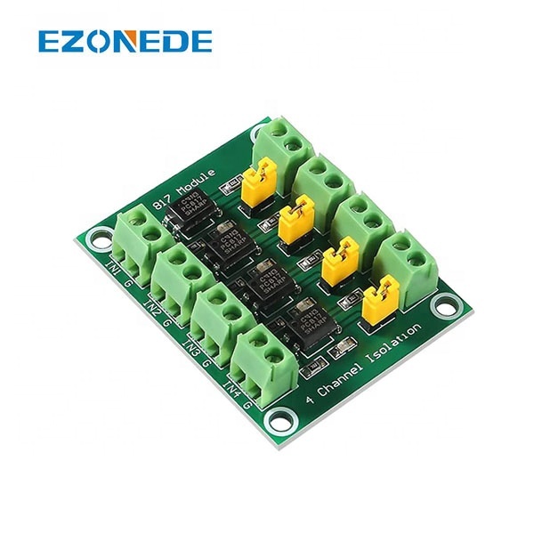 Carte Isolation Optocoupleur 8 Canaux - Plage 3.6-30V - Pour Contrôle Signaux Basse Fréquence (<4KHZ)
