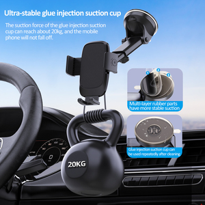2024 nuevo soporte de teléfono móvil comercial soporte de coche soporte de teléfono de gimnasio soportes de coche con ventosa para teléfonos inteligentes 360 soporte de teléfono de coche - Product Image 3