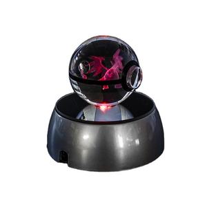 <span class=keywords><strong>Pokeball</strong></span> en verre de cristal de gravure laser 3D de 5cm 8cm avec base de lumière LED <span class=keywords><strong>Pokeball</strong></span> en cristal pour jouets d'enfants Vente en gros <span class=keywords><strong>pas</strong></span> <span class=keywords><strong>cher</strong></span> - Product Image 1