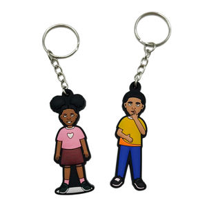 Llavero de PVC con colgante promocional para tienda minorista, de goma suave 2D personalizada de fábrica original - Product Image 5