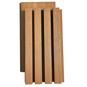 Revêtement mural extérieur en WPC, panneau cannelé moderne, imperméable, écologique, installation par clipsage pour la décoration <span class=keywords><strong>de</strong></span> jardin et <span class=keywords><strong>de</strong></span> parc - Product Image 2