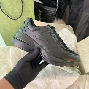 Famoso diseñador de calidad superior zapatos casuales Animal Print Original logo Luxury Rhyton Sneakers - Product Image 3