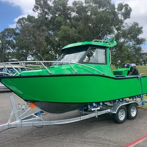 Barco de remos de velocidad para motor fueraborda, bote de pesca de aluminio de 6,25 m, 20, 5 pies