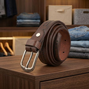 เข็มขัดเด็กชาย Chase Value สีน้ำตาลเข้ม หนังเทียม ขนาด 41 นิ้ว - Product Image 3