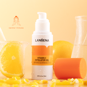 LANBENA Gel exfoliant pour la peau, nettoyant en profondeur, blanchissant, hydratant, à la vitamine C naturelle - Product Image 2
