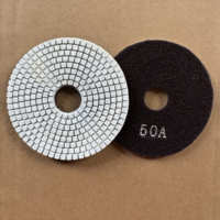 Pexmientas Disque de polissage diamanté en résine de 4 pouces pour pierre, granit, marbre, quartz, outils de meulage à l'eau souples