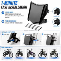 MIANA - Tablero de Números para Motocross, Protector Frontal de Plástico para Surron Light Bee Ebike, Accesorios de Modificación para Motocicletas