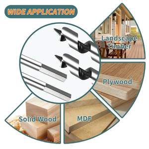 Good Price 2026 19mm Extra <b>Long</b> Hex Shank <b>Wood</b> Auger <b>Drill</b> <b>Bit</b> Set for <b>Wood</b> Deep Drilling - Product Image 4