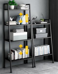 Étagère à livres de <span class=keywords><strong>style</strong></span> <span class=keywords><strong>industriel</strong></span> rétro, étagère à livres en forme d'échelle, support de plante en métal, étagère de jardin pour pot de fleurs, présentoir - Product Image 1