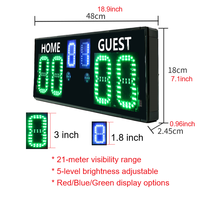 Papan Skor Digital LED Otomatis Sensor Raket Trykid untuk Rumah dan Penggunaan Umum, Cocok untuk Pickleball, Tenis, Badminton, dan Tenis Meja