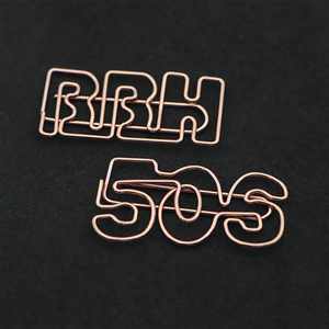 20 năm nhà máy chuyên nghiệp Tùy chỉnh hình dạng giấy Clip sáng tạo đầy màu sắc Miễn phí thiết kế kim loại thư Logo giấy Clip ít moq - Product Image 5